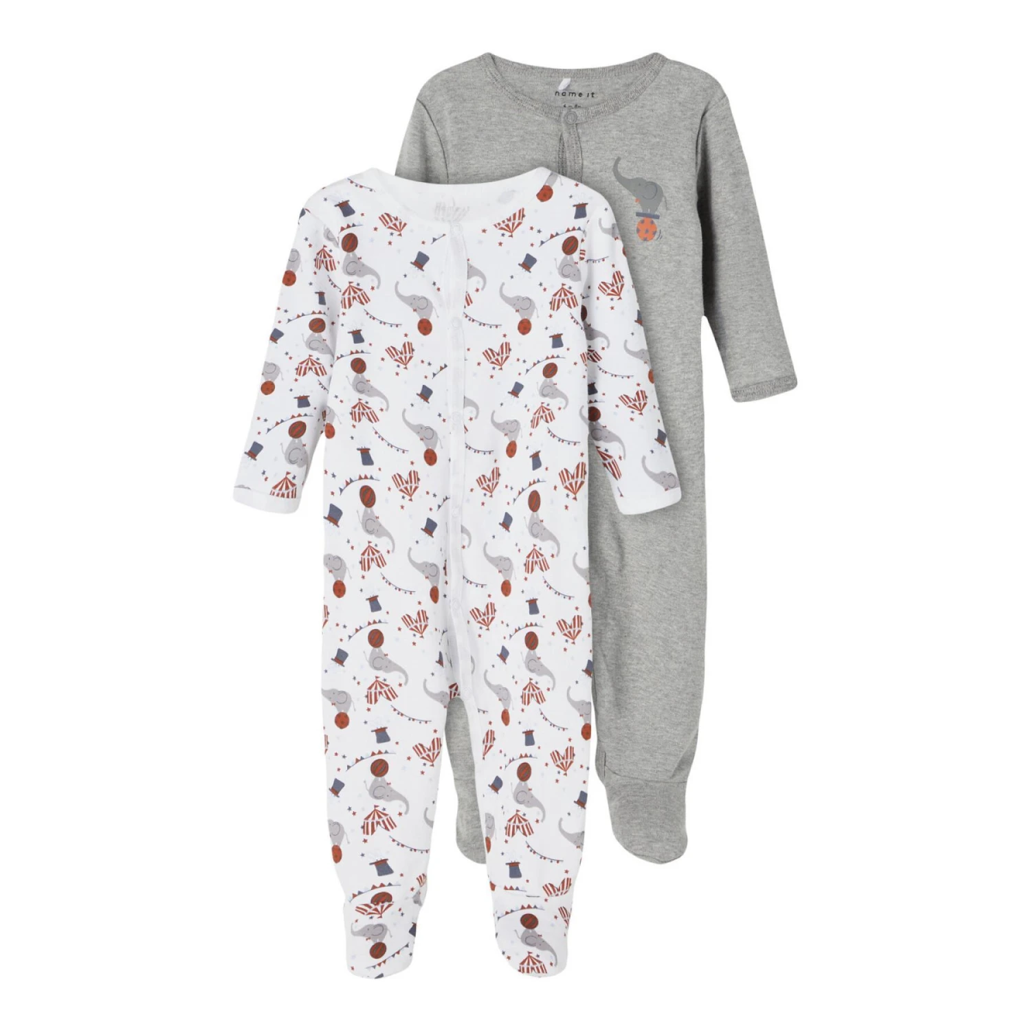 Pack De 2 Grenouillère Bébé Name It Nightsuit Mel Circus 3 Pack De 2 Grenouillère Bébé Name It Nightsuit Mel Circus
