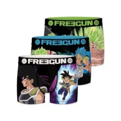 Lot De 3 Boxers Enfant Freegun Dragon Ball Super Broly -Bébé Soldes FGDBSB 3 BM PK3 1 3
