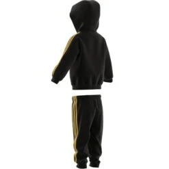 Survêtement à Capuche Bébé Adidas Essentials Shiny -Bébé Soldes adidas hr5874 5 apparel zip turntable 3d 6 white