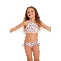 Maillot De Bain 2 Pièces Fille Banana Moon M Legos Liberries -Bébé Soldes banana moon m legos liberries jse33 rose 3