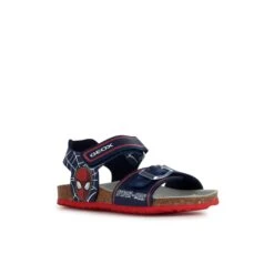 Sandales Bébé Garçon Geox Ghita -Bébé Soldes geox j358lc 000bc c0735 bleu marine rouge 2