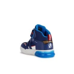 Baskets Hautes Bébé Garçon Geox Grayjay -Bébé Soldes geox j369yc 0fu50 c0735 navy red 4
