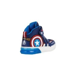 Baskets Hautes Bébé Garçon Geox Grayjay -Bébé Soldes geox j369yc 0fu50 c0735 navy red 5