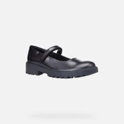 Ballerines Fille Geox Casey Nappa -Bébé Soldes geox j6420p 85 c9999 black 3