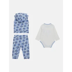 Ensemble Veste Sans Manches à Capuche + Body Manches Longues + Pantalon Bébé Guess -Bébé Soldes guess h4rw08 ka6w0 p71m 14