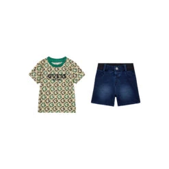 Ensemble T-shirt + Short Jeans Bébé Guess