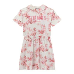 Robe Sweat à Capuche Manches Courtes Fille Guess Active