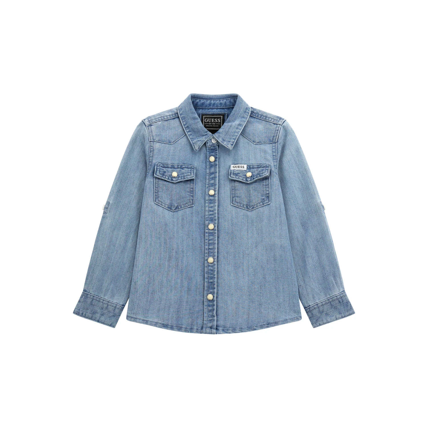 Chemise En Jean Bébé Garçon Guess ADJ 3 Chemise En Jean Bébé Garçon Guess ADJ