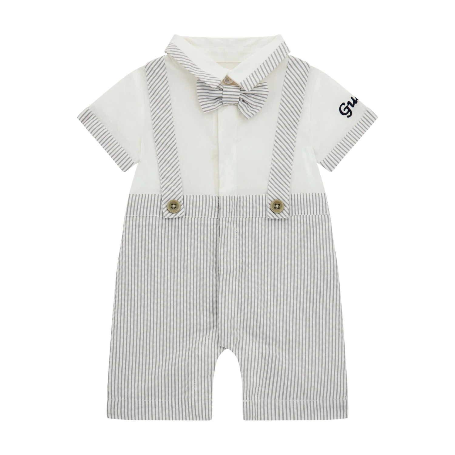 Combinaison Bébé Garçon Guess Mixed Fabric 3 Combinaison Bébé Garçon Guess Mixed Fabric