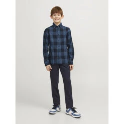 Chemise à Carreaux Manches Longues Enfant Jack & Jones Gingham -Bébé Soldes jack jones 12183050 4378905 4