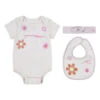Ensemble De 3 Pièces Bébé Fille Jordan Deloris [Taille 0/6 mois] -Bébé Soldes jordan nj0669 w6n sail heather 1
