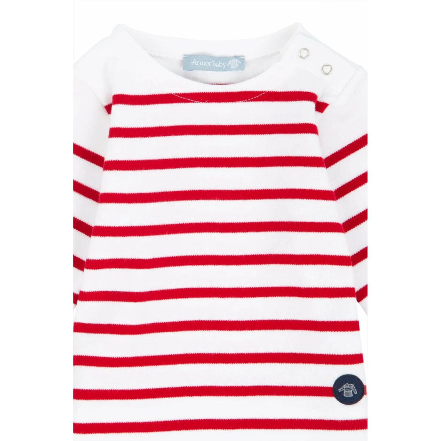 T-shirt Marinière Bébé Armor-Lux Amiral 5 T-shirt Marinière Bébé Armor-Lux Amiral – Image 3