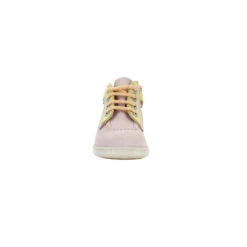 Baskets Bébé Kickers Kickiconic 9 Baskets Bébé Kickers Kickiconic -Bébé Soldes kickers 961610 10 133 rose jaune abricot 4
