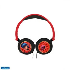 Casque Audio Stéréo Filaire Pliable Miraculous + Limitation De Volume D'écoute Lexibook
