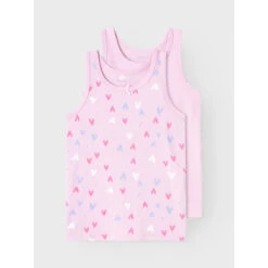 Débardeur Bébé Fille Name It Tank Hearts (x2) -Bébé Soldes name it 13227051 4464458 3