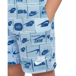 Short Enfant Nike Club French Terry -Bébé Soldes nike 86l784 u1w light armory blue 5