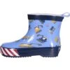 Bottes De Pluie En Caoutchou Bébé Garçon Playshoes Low Construction -Bébé Soldes playshoes 180348 bleu