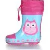 Bottes De Pluie En Caoutchou Bébé Fille Playshoes Owls -Bébé Soldes playshoes 188599 turquoise