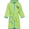 Peignoir En Tissu éponge Bébé Playshoes Turtle -Bébé Soldes playshoes 340005 green 1 1