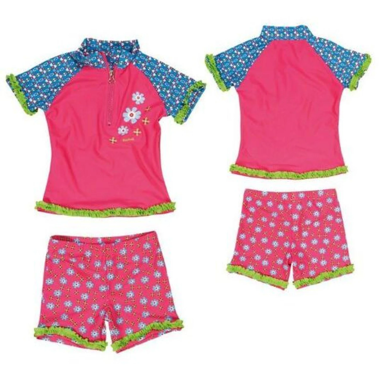 Maillot De Bain 2 Pièces Avec Protection UV Bébé Fille Playshoes Flowers 3 Maillot De Bain 2 Pièces Avec Protection UV Bébé Fille Playshoes Flowers