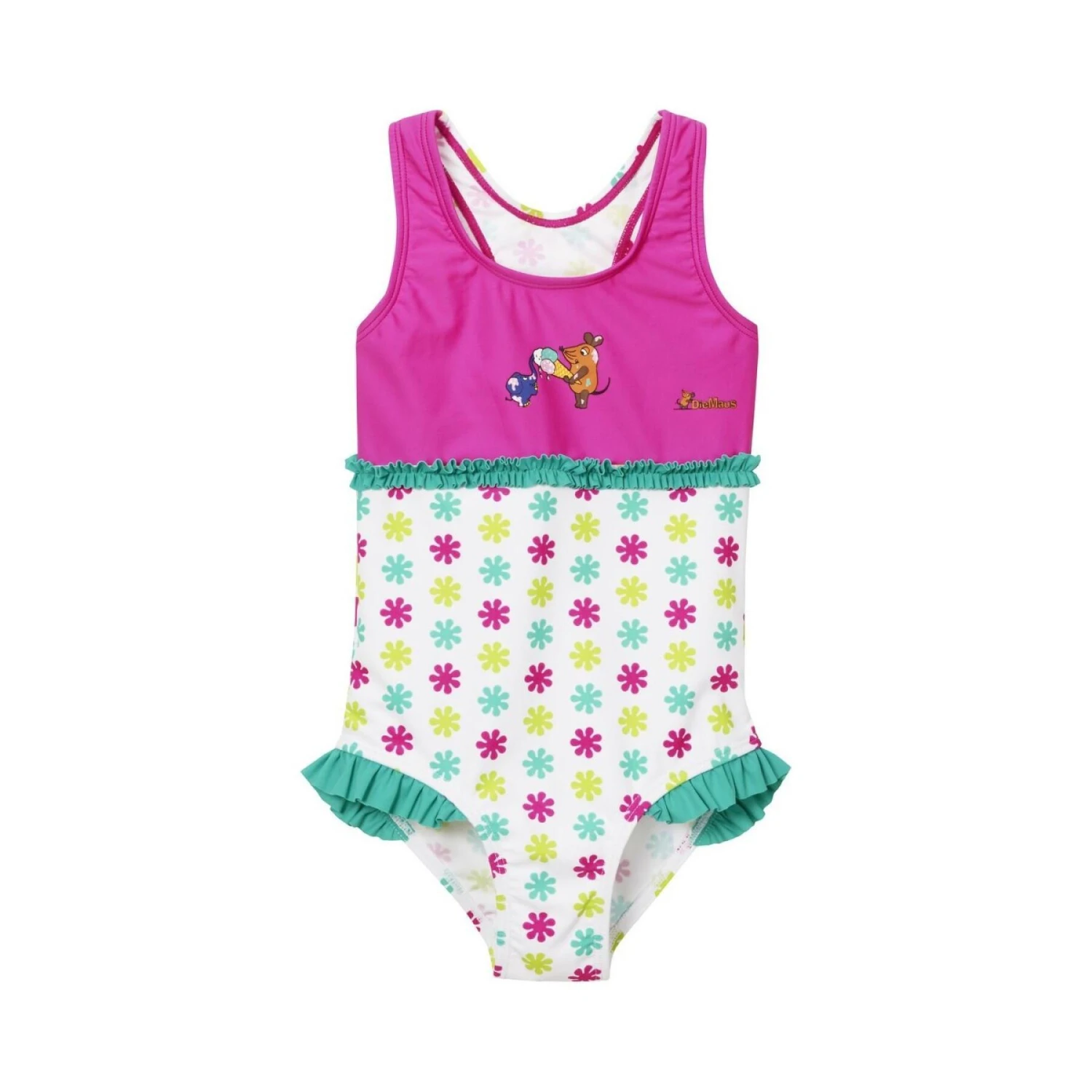 Maillot De Bain 1 Pièce Fleurie Avec Protection UV Bébé Playshoes Die Maus 3 Maillot De Bain 1 Pièce Fleurie Avec Protection UV Bébé Playshoes Die Maus
