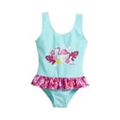 Maillot De Bain 1 Pièce Avec Protection UV Fille Playshoes Flamingo