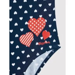 Maillot De Bain 1 Pièce Avec Protection UV Jeune Fille Playshoes Hearts -Bébé Soldes playshoes 461243 navy 3