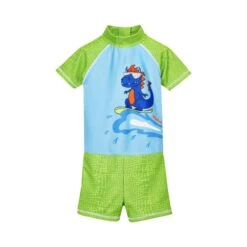 Maillot De Bain 1 Pièce Avec Protection UV Enfant Playshoes Dino [Taille 5/6 ans]