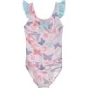 Maillot De Bain 1 Pièce Avec Protection UV Fille Playshoes Butterfly -Bébé Soldes playshoes 461313 lightpink 1 1
