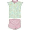 Maillot De Bain 2 Pièces Avec Protection UV Fille Playshoes Unicorn -Bébé Soldes playshoes 461322 light green 1