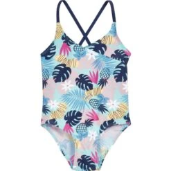 Maillot De Bain 1 Pièce Avec Protection UV Grande Fille Playshoes Flowers
