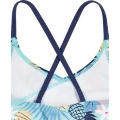 Maillot De Bain 1 Pièce Avec Protection UV Grande Fille Playshoes Flowers -Bébé Soldes playshoes 468105 teal 3