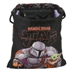 Sac De Sport Enfant Safta Mandalorian 9 Sac De Sport Enfant Safta Mandalorian -Bébé Soldes safta 044171 marron y negro 4