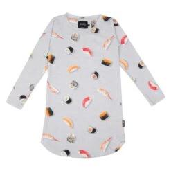 Robe Manches Longues Bébé Fille Snurk Sushi Sunday Gots [Taille 18/24 mois]