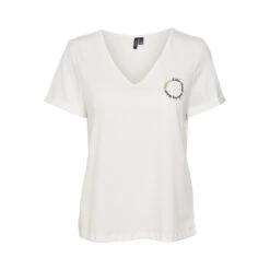 T-shirt Col V Fille Vero Moda Heart