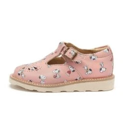 Ballerines Cuir Bébé Fille Young Soles Rosie Snoopy Printed